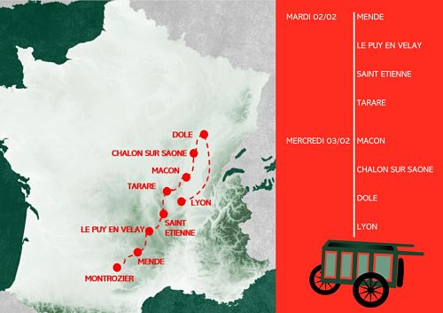 Nouvelle tournée de livraison du Philistin dans l’est, les 2 et 3 février